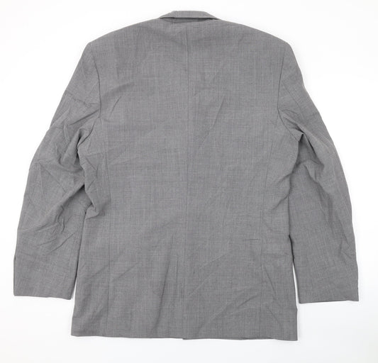 Mens UK Size 40 River Island Regular Grey Suit Jacket