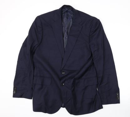Mens UK Size 40 Marks and Spencer Regular Blue Suit Jacket