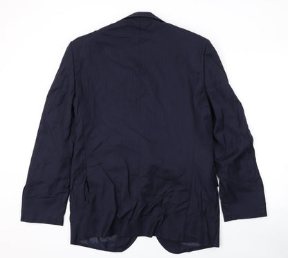 Mens UK Size 40 Marks and Spencer Regular Blue Suit Jacket