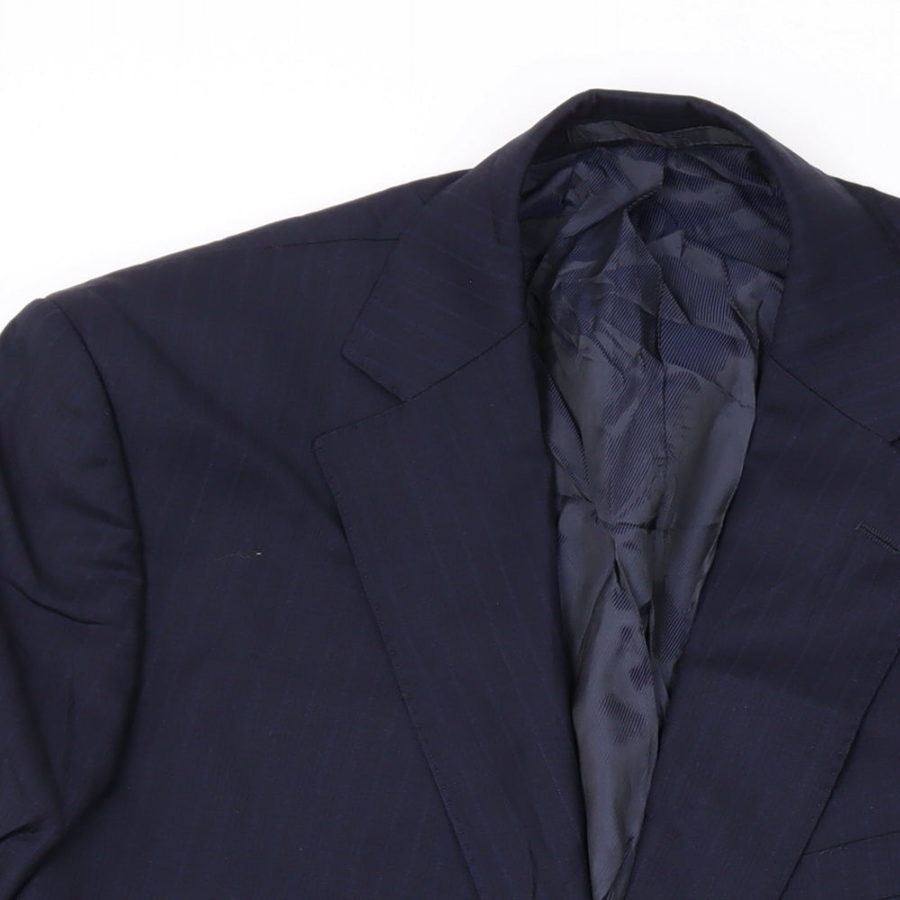 Mens UK Size 40 Marks and Spencer Regular Blue Suit Jacket