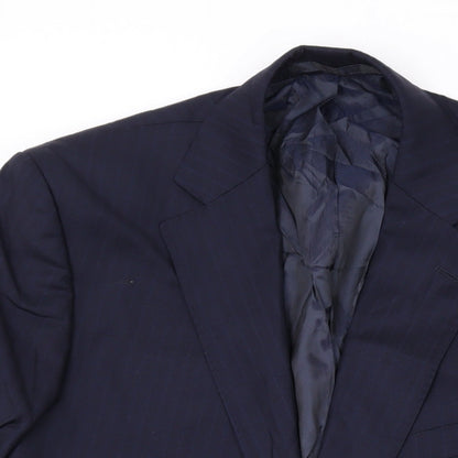 Mens UK Size 40 Marks and Spencer Regular Blue Suit Jacket