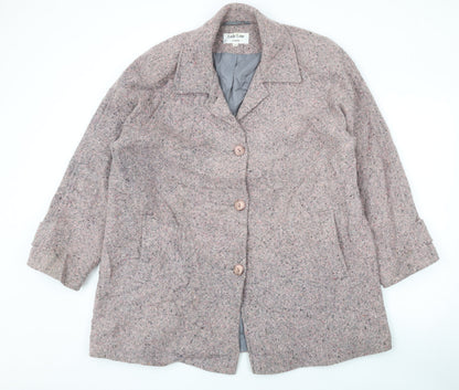 Womens UK Size 14 Lady Line Pink Overcoat