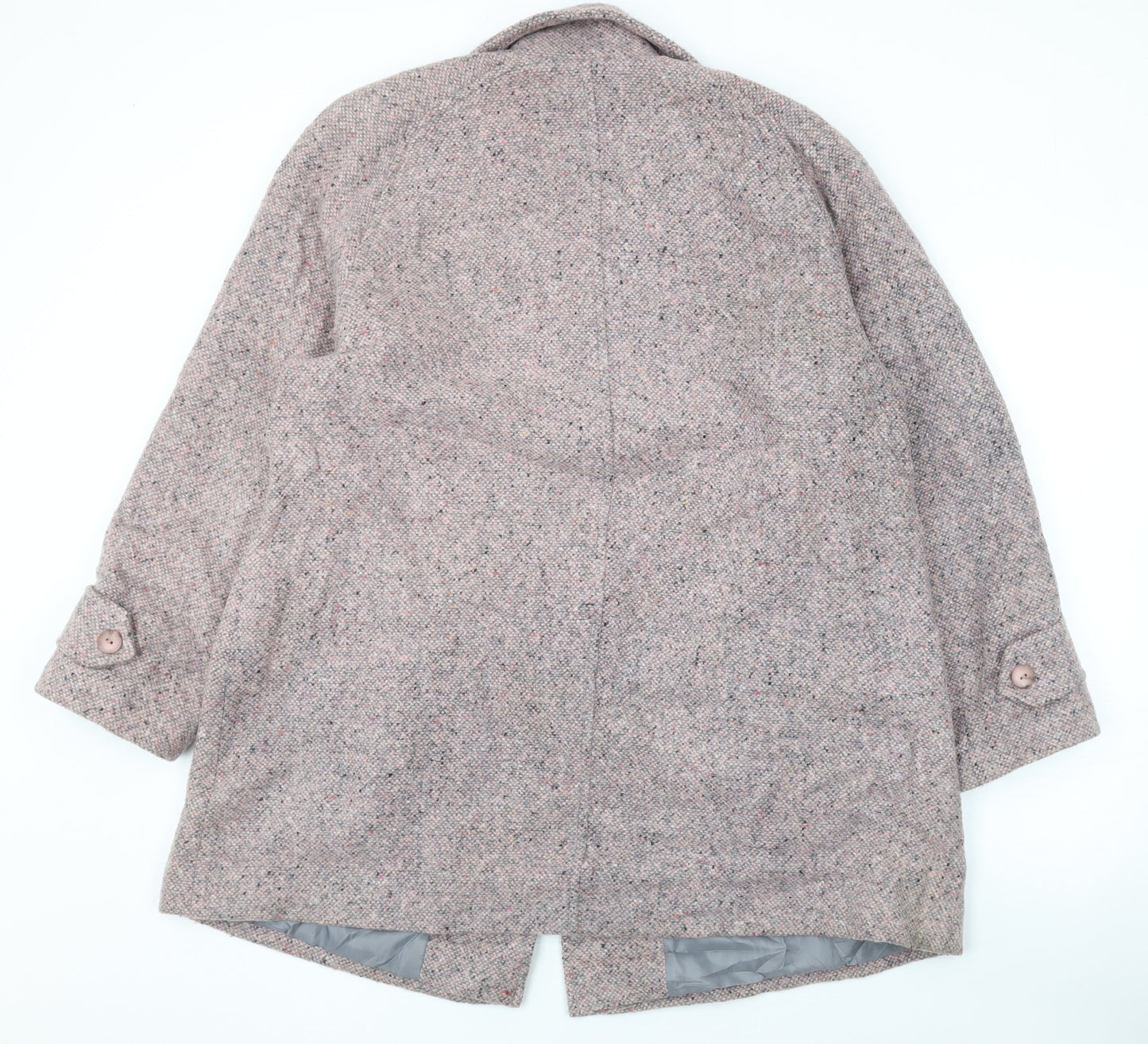 Womens UK Size 14 Lady Line Pink Overcoat