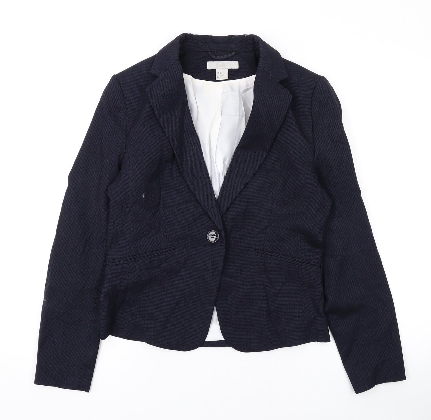Womens UK Size 10 H&M Blue Jacket