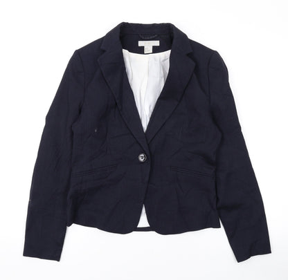 Womens UK Size 10 H&M Blue Jacket