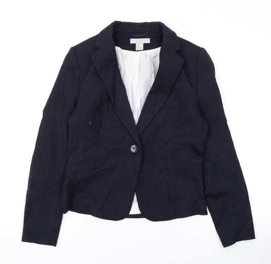 Womens UK Size 10 H&M Blue Jacket