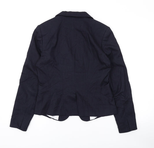 Womens UK Size 10 H&M Blue Jacket