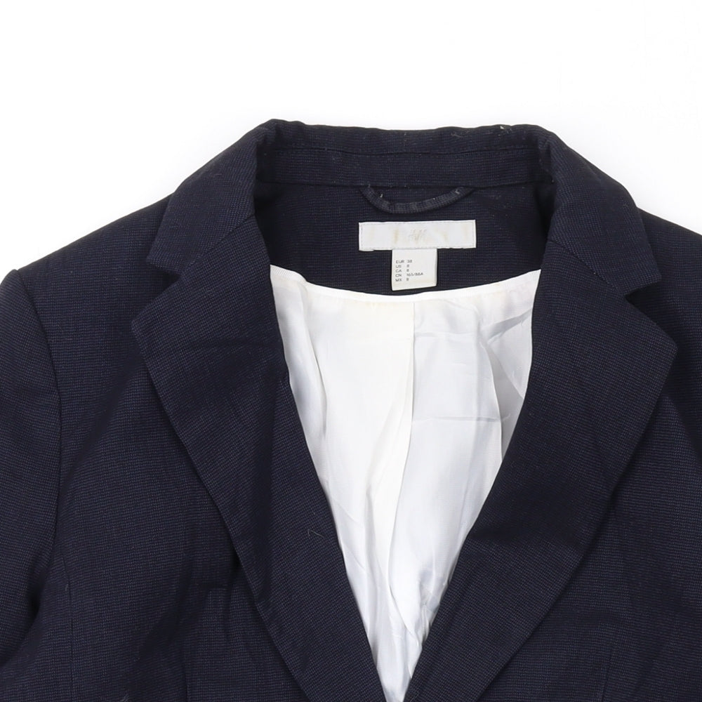Womens UK Size 10 H&M Blue Jacket