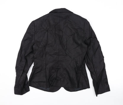 Womens UK Size 10 Precis Black Jacket