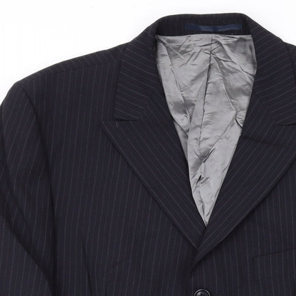 Mens UK Size 40 Karl Jackson Regular Black Suit Jacket