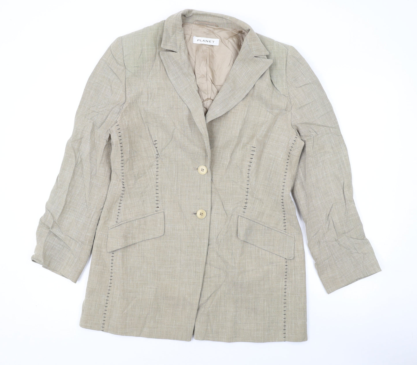 Womens UK Size 12 Planet Beige Jacket