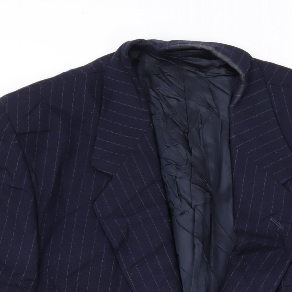 Mens UK Size 44 George Arthur Dunn Regular Blue Suit Jacket