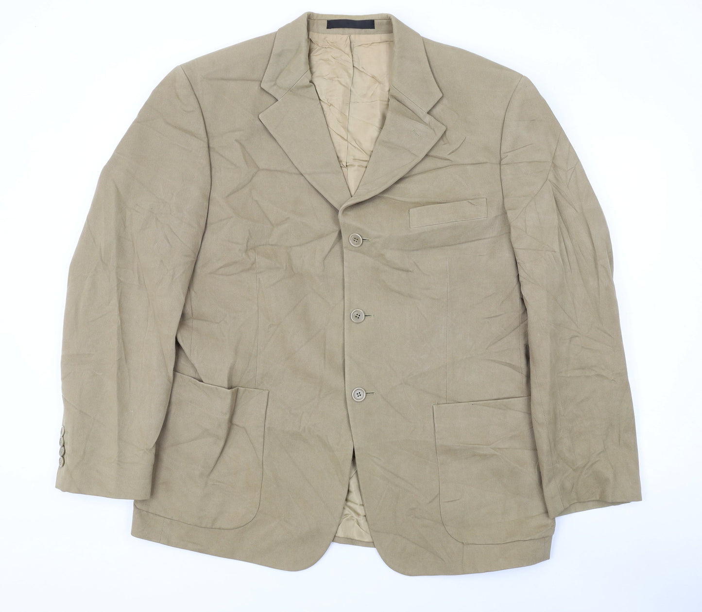Mens UK Size 42 Marks and Spencer Regular Beige Suit Jacket