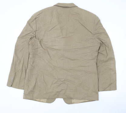 Mens UK Size 42 Marks and Spencer Regular Beige Suit Jacket