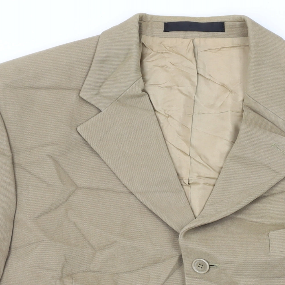 Mens UK Size 42 Marks and Spencer Regular Beige Suit Jacket