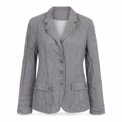 Jacknot Womens Grey Jacket Blazer Size 8 Button
