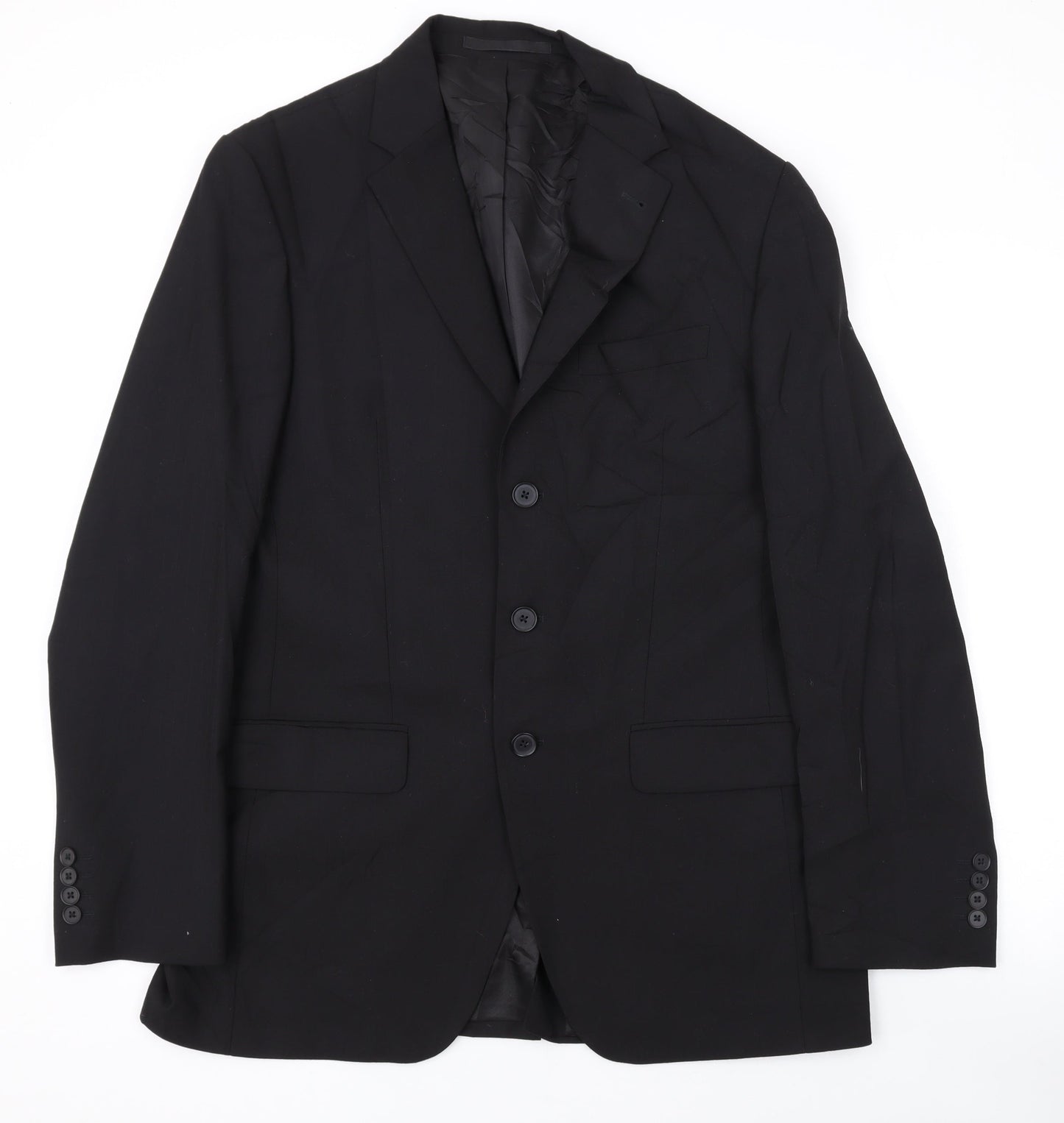 Mens UK Size 40 NEXT Regular Black Suit Jacket