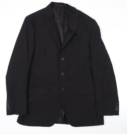 Mens UK Size 40 NEXT Regular Black Suit Jacket