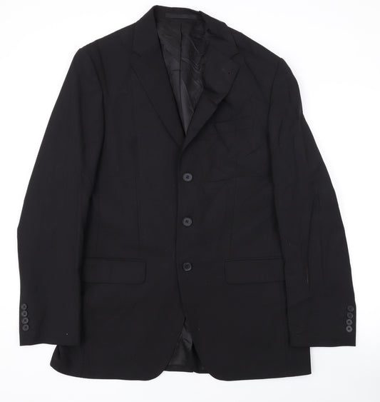 Mens UK Size 40 NEXT Regular Black Suit Jacket