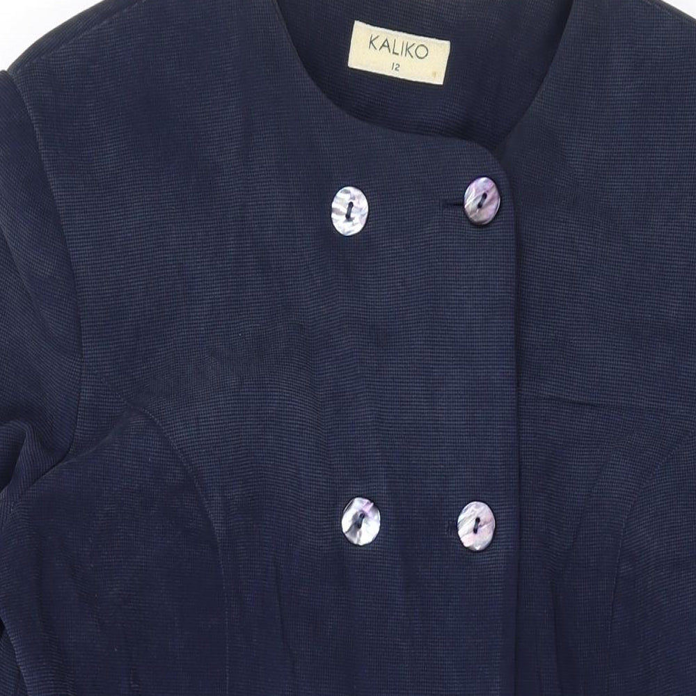 Womens UK Size 12 Kaliko Blue Jacket