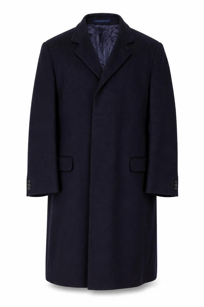 Mens UK Size 42 Scott Taylor Black Overcoat