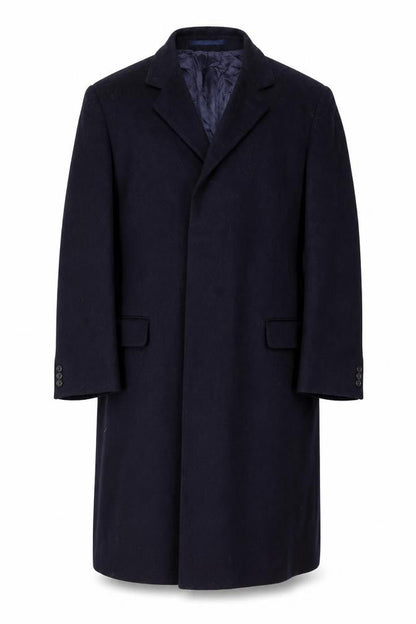 Mens UK Size 42 Scott Taylor Black Overcoat