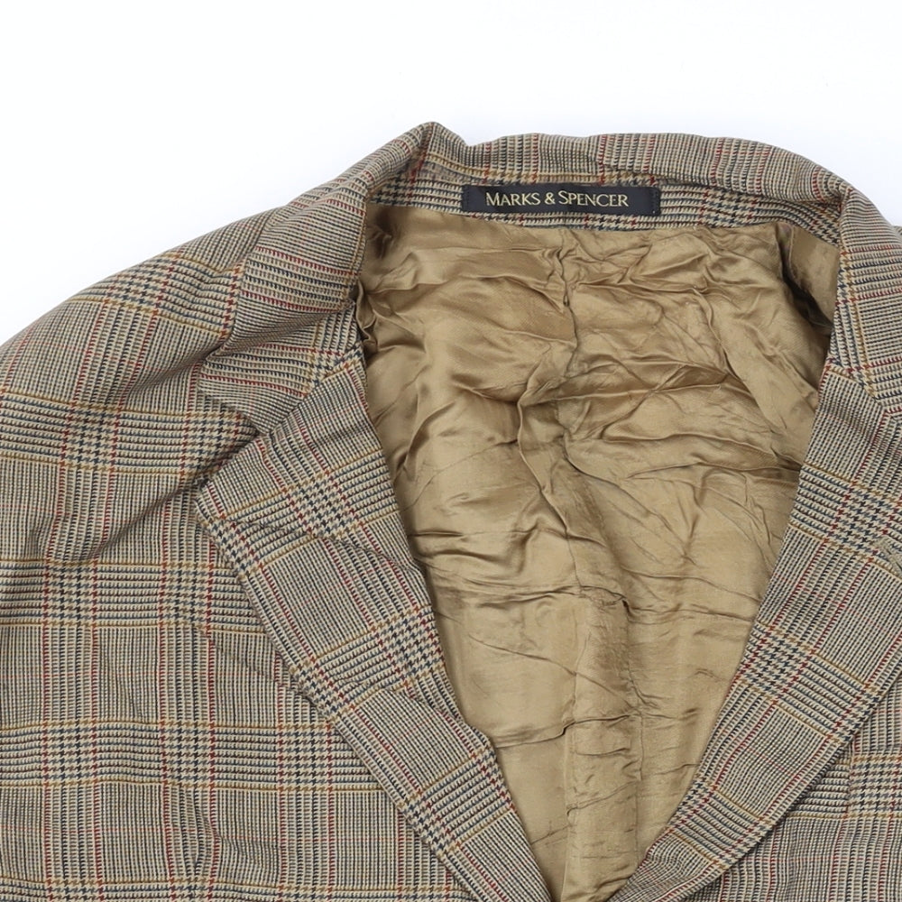 Mens UK Size 40 Marks and Spencer Brown Jacket