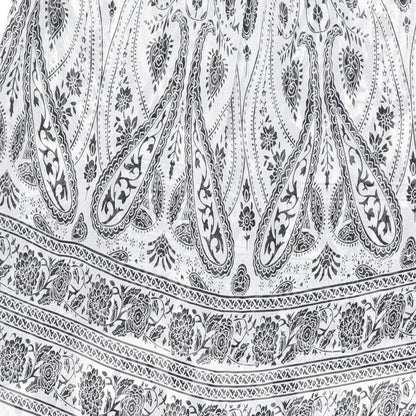 Dorothy Perkins Womens Black Paisley Polyester Shirt Dress Size 10 Collared Button