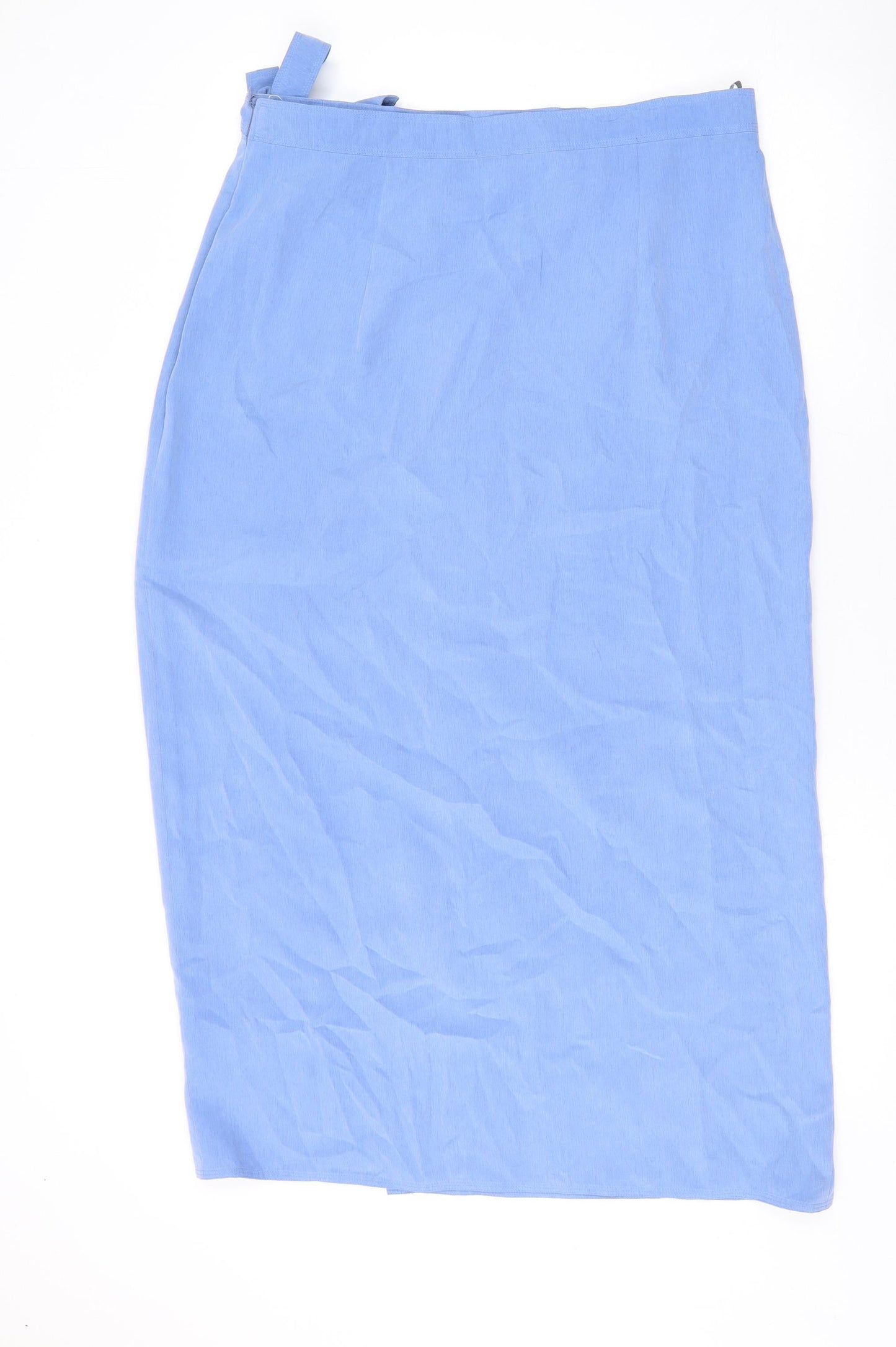 Gerry Weber Womens Blue Polyester A-Line Skirt Size 16 Zip