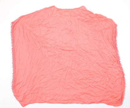 Ambro Womens Pink Polyester Cover Up Size S