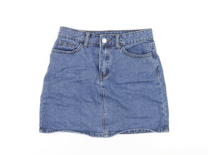 Womens UK Size 6 Denim & Co. Mini Denim Skirt