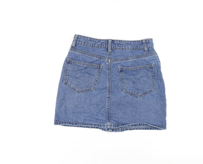 Womens UK Size 6 Denim & Co. Mini Denim Skirt