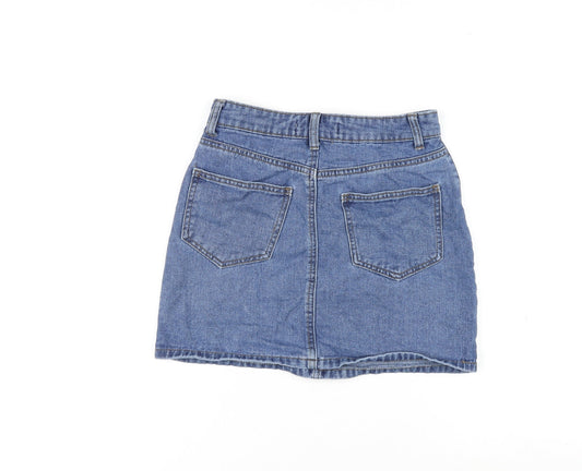 Womens UK Size 6 Denim & Co. Mini Denim Skirt