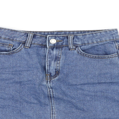 Womens UK Size 6 Denim & Co. Mini Denim Skirt