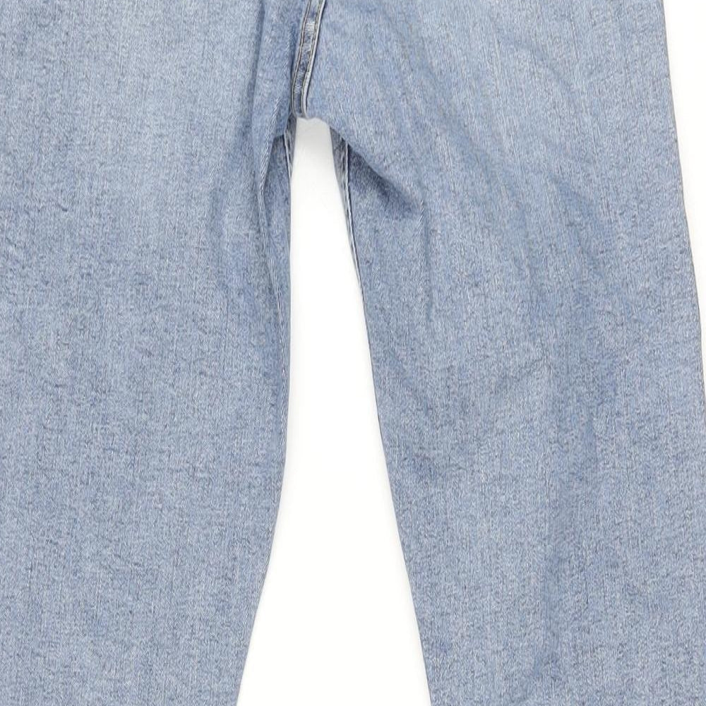 Topshop Womens Blue Cotton Skinny Jeans Size 26 in L27 in Regular Zip