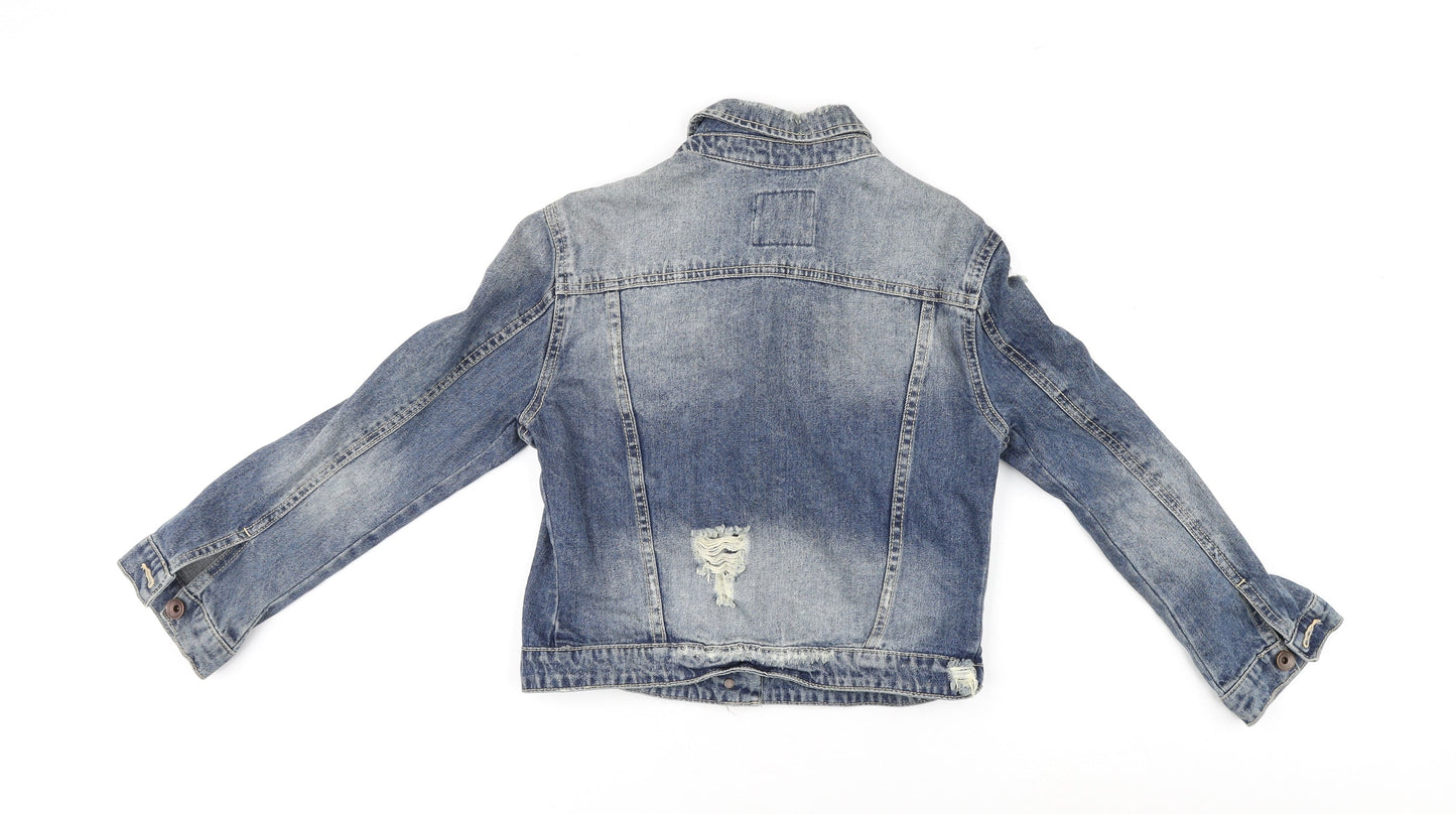 Womens UK Size M Zara Blue Jacket