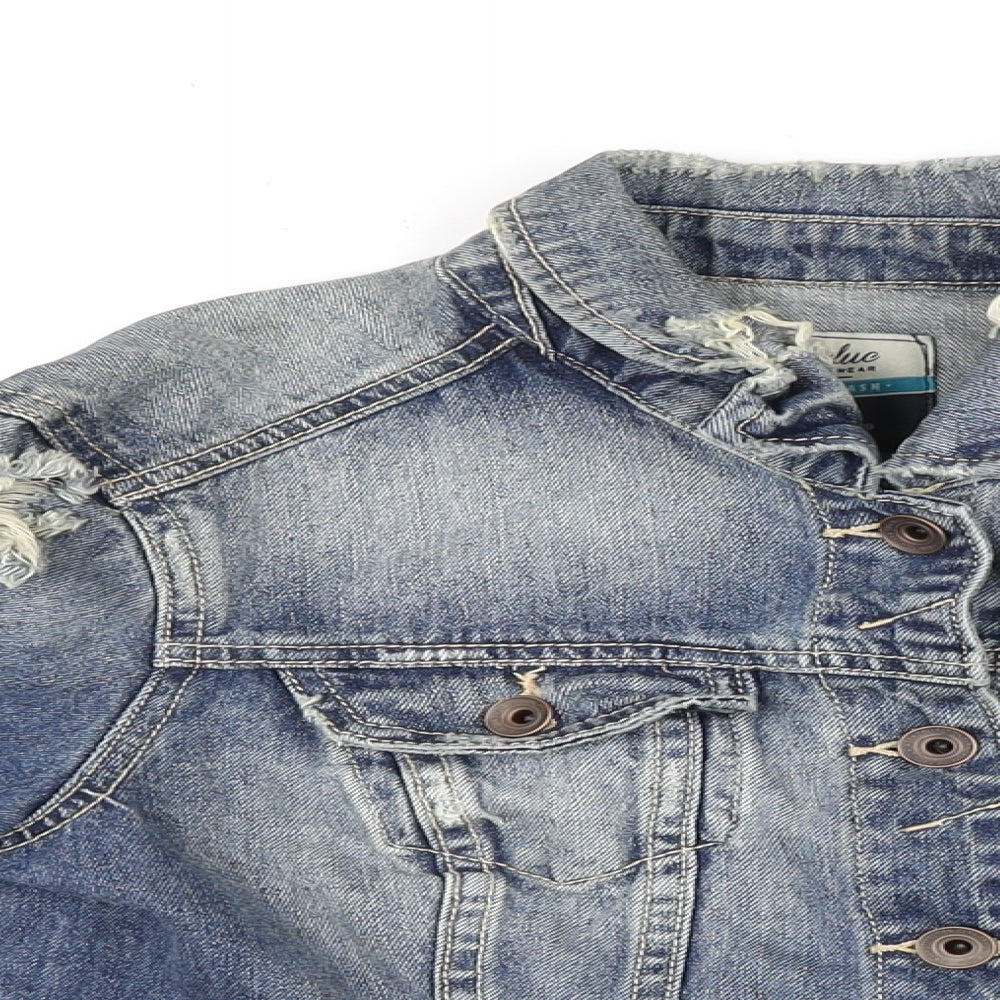 Womens UK Size M Zara Blue Jacket