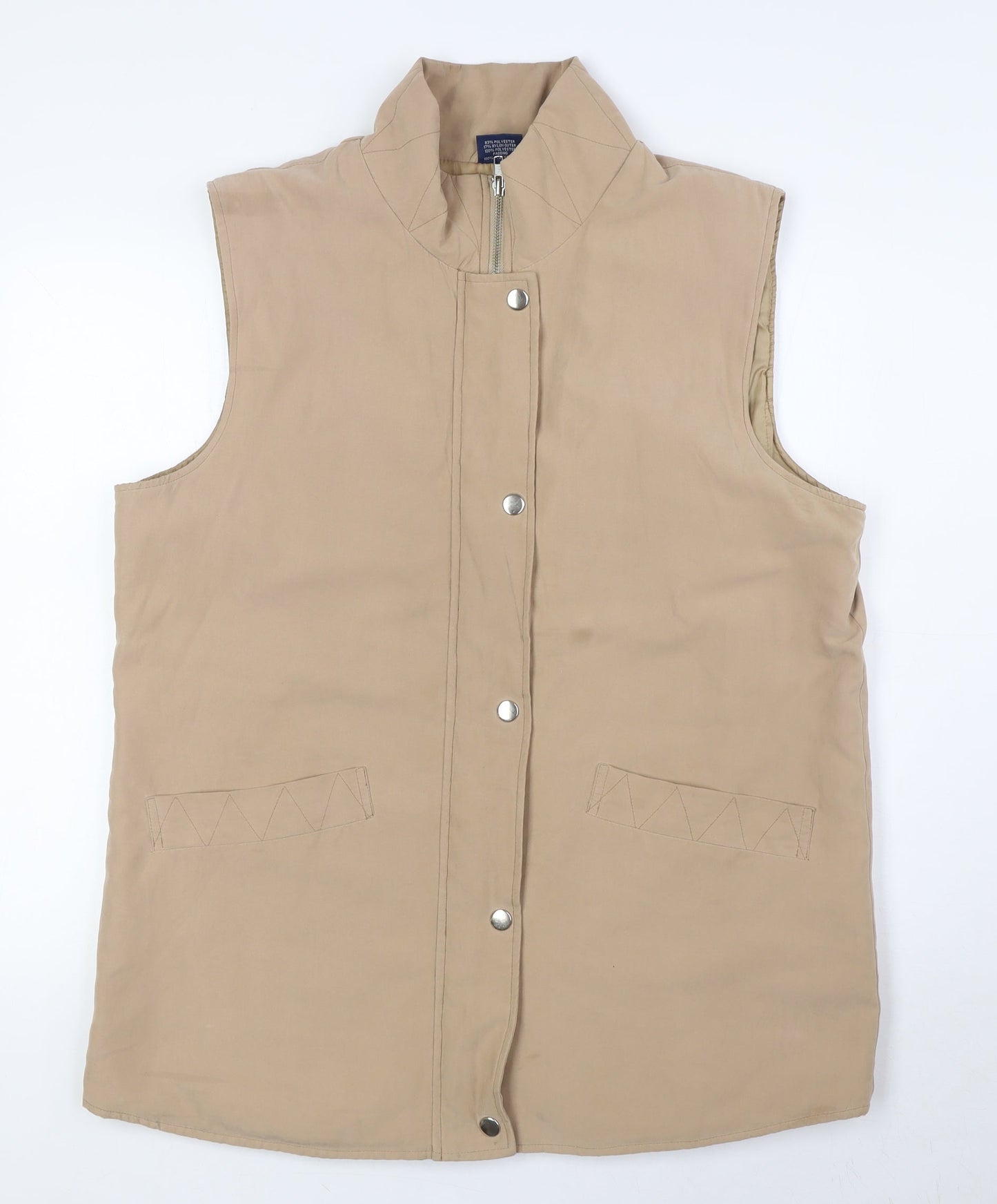 Womens UK Size L Spirit Beige Gilet