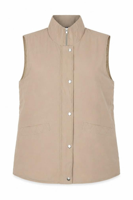 Womens UK Size L Spirit Beige Gilet