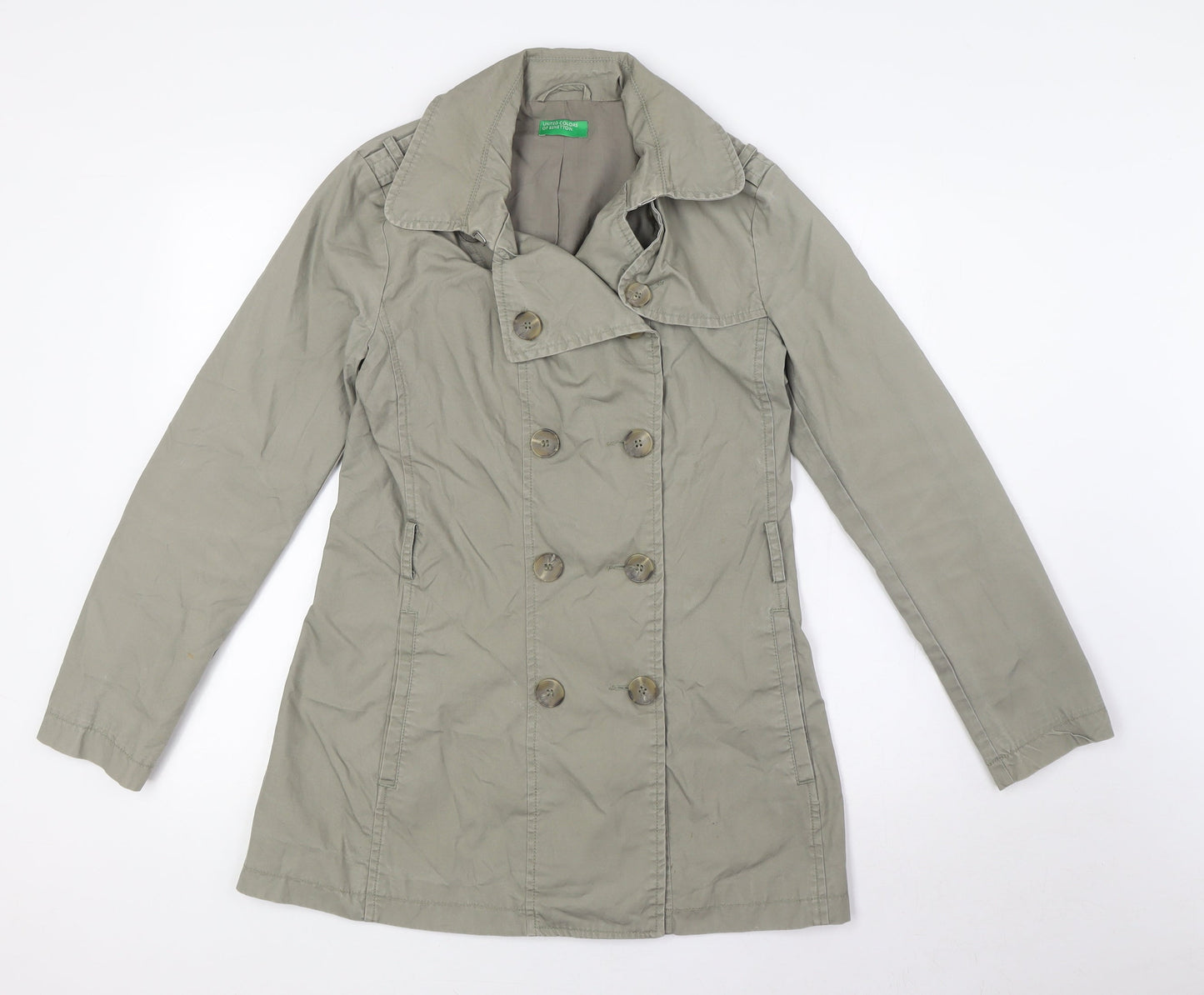Womens UK Size 10 United Colors of Benetton Beige Jacket