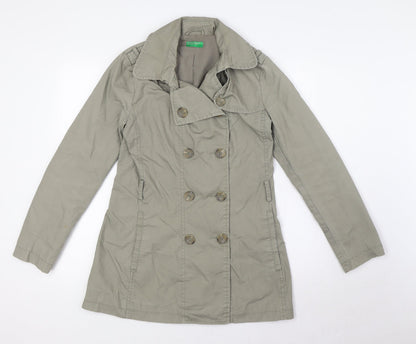 Womens UK Size 10 United Colors of Benetton Beige Jacket