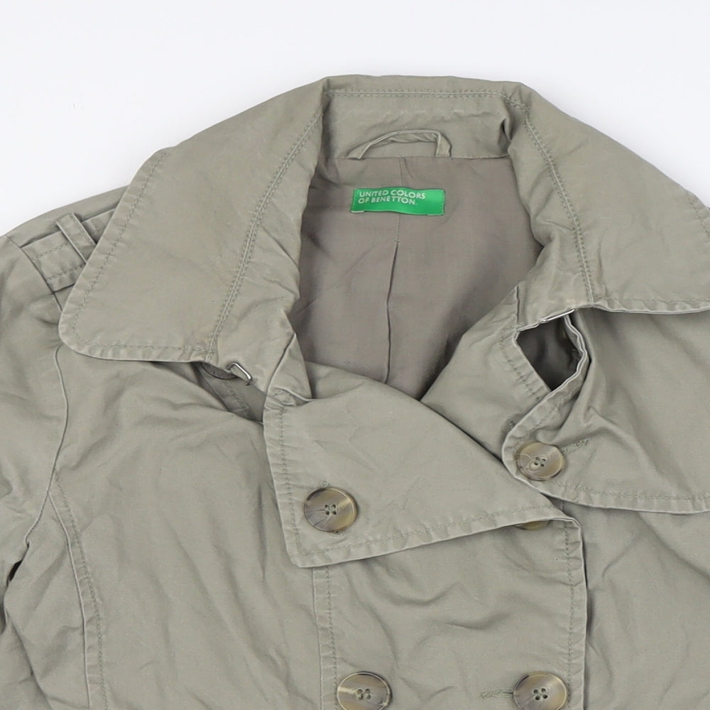 Womens UK Size 10 United Colors of Benetton Beige Jacket