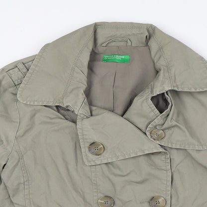 Womens UK Size 10 United Colors of Benetton Beige Jacket