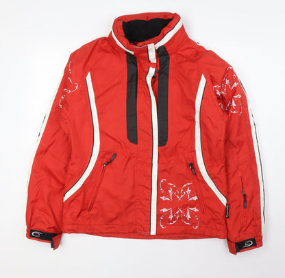 Thinsulate Womens Red Ski Jacket Jacket Size S Zip