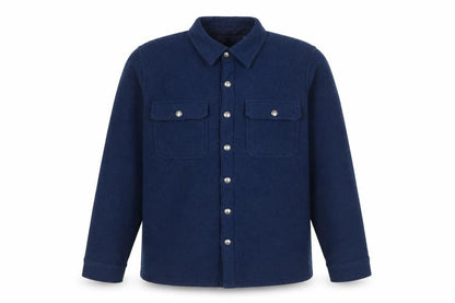 Womens UK Size S Lands' End Blue Basic Button-Up