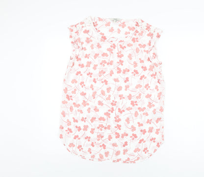 Womens UK Size 12 NEXT White Basic Blouse