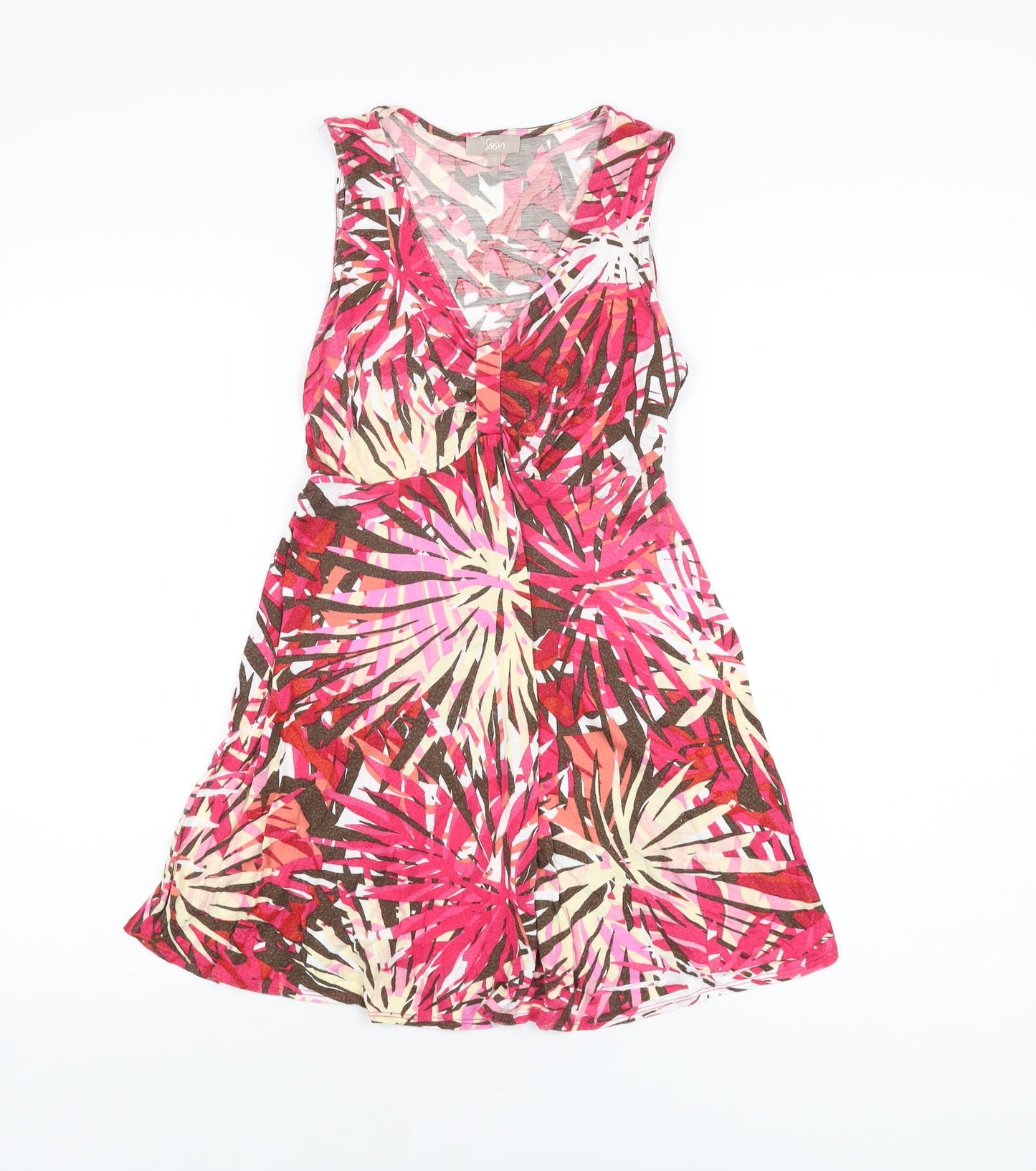 Womens UK Size 12 Monsoon Pink Basic T-Shirt