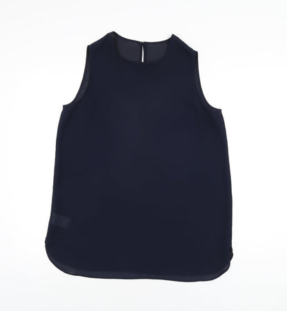 Womens UK Size 12 St Michael Blue Basic T-Shirt