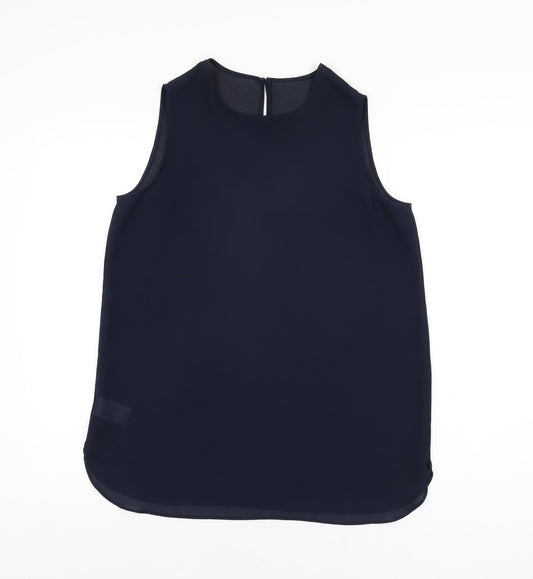 Womens UK Size 12 St Michael Blue Basic T-Shirt