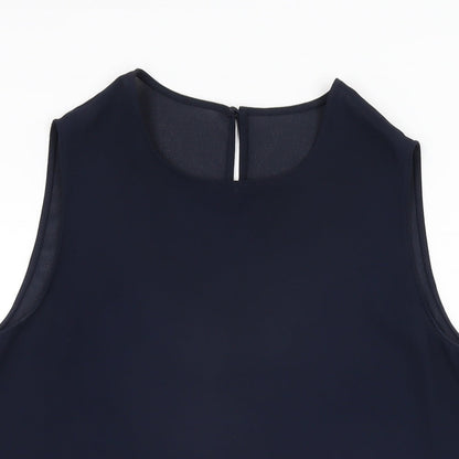 Womens UK Size 12 St Michael Blue Basic T-Shirt